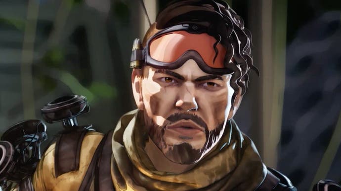 A screenshot showing Apex Legends character Mirage.