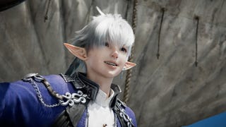 Close up of Alphinaud, white-haired young elven character, from Final Fantasy 14 Dawntrail trailer