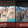 The PC version of Riven 2024 in VR, compared to the game running on Meta Quest 3.