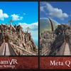 The PC version of Riven 2024 in VR, compared to the game running on Meta Quest 3.