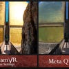 The PC version of Riven 2024 in VR, compared to the game running on Meta Quest 3.