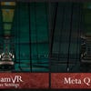 The PC version of Riven 2024 in VR, compared to the game running on Meta Quest 3.