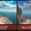 The PC version of Riven 2024 in VR, compared to the game running on Meta Quest 3.